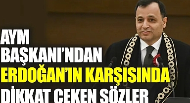 AYM Başkanı’ndan Erdoğan’ın karşısında dikkat çeken sözler