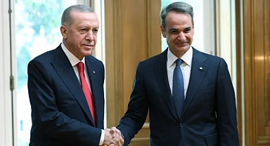 Erdoğan-Miçotakis görüşmesi başladı