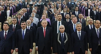 Cumhurbaşkanı Erdoğan, AYM üyeliğine seçilen Metin Kıratlı'nın Yemin Töreni'ne katıldı