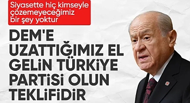 Devlet Bahçeli: Uzattığım el milli birlik ve kardeşliğin mesajıdır
