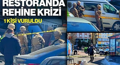 Restoranda Rehine Krizi, 1 Kişi Vuruldu: Özel Harekat Polisleri Bölgede