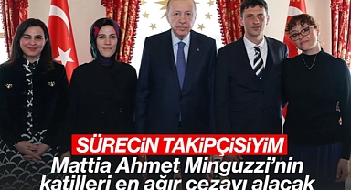 Cumhurbaşkanı Erdoğan, Mattia Ahmet Minguzzi'nin ailesiyle bir araya geldi