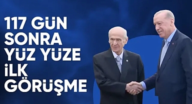 Cumhurbaşkanı Erdoğan, Devlet Bahçeli ile bir araya geldi